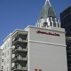 Hampton Inn & Suites</br>Mobile, AL (side view)